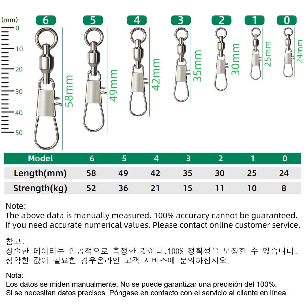 DNDYUJU 50 stuks Visserij Swiv - Fishing Equipment Cheap recensie en prijs